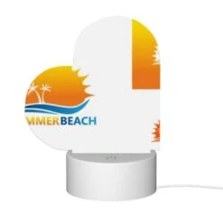 Love Acrylic Night Light, A Logo For A Beach With A Sun And Palm Trees. -Cute Night Light Shop cb943173898e0e194761064b7064da5388551abb