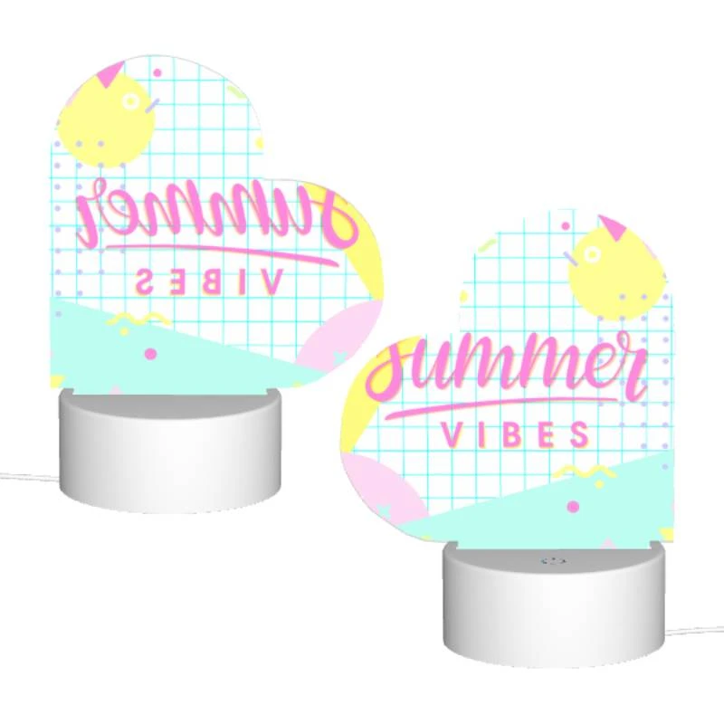 Love Acrylic Night Light, A colorful graphic with the words "Summer Vibes" written on it. Love Acrylic Night Light, A Colorful Graphic With The Words "Summer Vibes" Written On It. -Cute Night Light Shop cbcf94c533d8e99d083bbdb00e33e58cc453b1b9