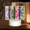Rectangular Acrylic Night Light, Three Colorful Artworks Are Displayed Side By Side.
