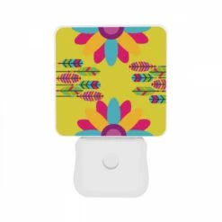 Night Light Set Of 2, A Colorful Flower With A Purple Center And Yellow Petals. 10 Night Light Set Of 2, A Colorful Flower With A Purple Center And Yellow Petals. -Cute Night Light Shop ce0e292fc8209035f76a5c754fb2af817ca30fe4