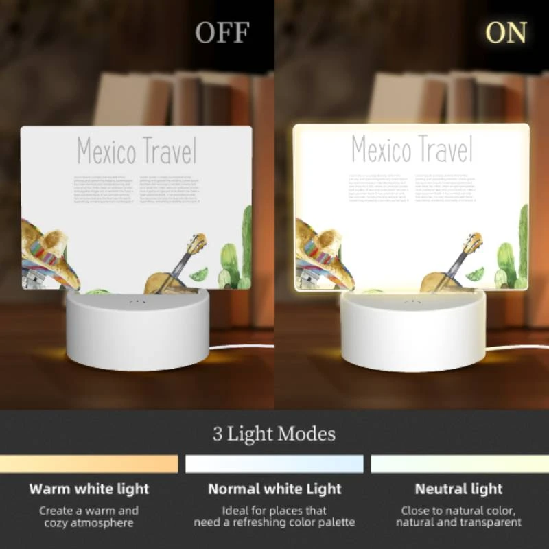 Rectangular Acrylic Night Light, A colorful poster advertising Mexico travel. Rectangular Acrylic Night Light, A Colorful Poster Advertising Mexico Travel. -Cute Night Light Shop ce7e54921e2328fa5991f0b37bfadb8770f988dc