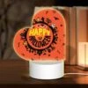 Love Acrylic Night Light, A Round Orange Sign With A Happy Halloween Message. -Cute Night Light Shop cebe840e13cf82e4e98050b30edba9edbf47b510