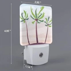 Night Light Set Of 2, Three Palm Trees Are Standing In The Sand. -Cute Night Light Shop d03bcfc5b43fc9101cd2bfd824f9caf80acb6bc6