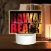 Rectangular Acrylic Night Light, A Colorful Advertisement For A Hawaiian Beach. 2 Rectangular Acrylic Night Light, A Colorful Advertisement For A Hawaiian Beach. -Cute Night Light Shop d05ac0648fa10779c126307a8634ea88249c9692