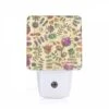 Night Light, A Colorful Flower Pattern On A Wallpaper. -Cute Night Light Shop d0c0a500f8f2fb09605fd0499352a16055c89754