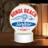 Round Acrylic Night Light, A Logo For Bondi Beach Surfers. -Cute Night Light Shop d20949f43bc7e35300f8e43efbd1235f8113bd18
