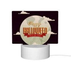 Rectangular Acrylic Night Light, A Happy Halloween Sign With A Moon And A Trick Or Treat Message. -Cute Night Light Shop d2949b875cd4acdd94743bf7cb562226c22ef9b5
