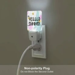 Night Light, A Sign That Says "Hello Summer" With A Gold Border. -Cute Night Light Shop d2978e672b53af4242d5ac1a4c9446691f4ec62b