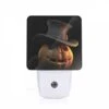 Night Light, A Carved Pumpkin With A Top Hat On It. -Cute Night Light Shop d2cd855a1a42cd075936b17c479a87dfd0744414