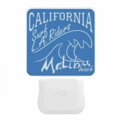 Night Light, A Blue Surfboard With The Words California Surf Riders On It. -Cute Night Light Shop d2d162ff3e51685557ce4055b44856fe4c0384db