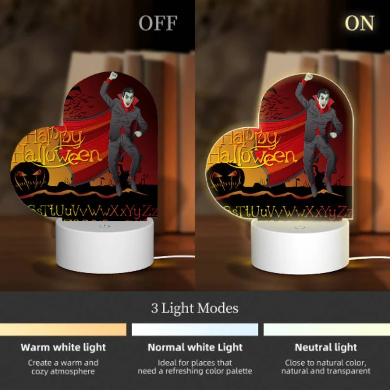 Love Acrylic Night Light, A man dressed as Dracula is celebrating Halloween. Love Acrylic Night Light, A Man Dressed As Dracula Is Celebrating Halloween. -Cute Night Light Shop d40c35e369bb424f9156847dcde47c5b678614e6