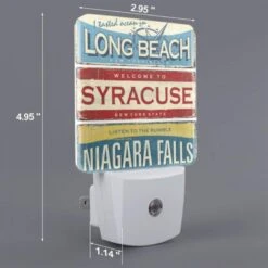 Night Light Set Of 2, A Sign That Says "Welcome To Syracuse -Cute Night Light Shop d435b97c7cabc0ca5426399a441be3fa237e170b