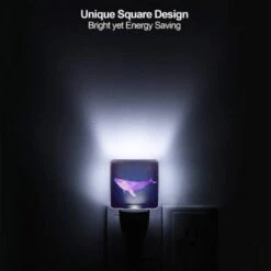 Night Light, A Purple And Pink Whale Is Shown In A Blue Background. -Cute Night Light Shop d45fe9e9e8fc38bdda2ad0b2b128bb6c82bb80e7