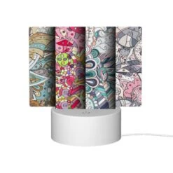 Rectangular Acrylic Night Light, Three Colorful Artworks Are Displayed Side By Side. -Cute Night Light Shop d58816cb0b4d22a4b2cd07b5ff0cab26e414e71a