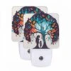Night Light Set Of 2, A Tree With A Woman And A Child Standing Under It. -Cute Night Light Shop d731a01616ad93806f76a3959ba3489f08f9ff75