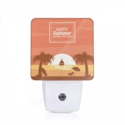 Night Light, A Colorful Poster Advertising A Happy Summer Holiday.