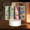 Rectangular Acrylic Night Light, Four Different Colored Designs Of A Flower. -Cute Night Light Shop db4b0395944b77083c8a78a02e64bf1ba0ab1ba7