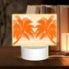 Rectangular Acrylic Night Light, A Colorful Beach Scene With Palm Trees And A Sunset. -Cute Night Light Shop dbe775620d7fdb375ae48704eb7fa2584aabb2e6