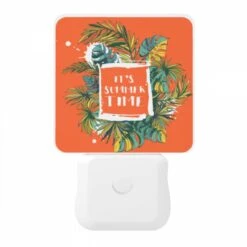 Night Light, A Colorful Poster With The Words "It's Summer Time" Written On It. -Cute Night Light Shop de4bddb57f0141518a13a17e4d7ef09006164174