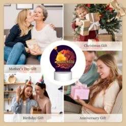 Round Acrylic Night Light, A Poster Advertising A Halloween Party. 9 Round Acrylic Night Light, A Poster Advertising A Halloween Party. -Cute Night Light Shop dee5052a5607870955ba0bfb5a83f16682cf270f