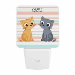 Night Light, Two Cats Sitting Next To Each Other. 9 Night Light, Two Cats Sitting Next To Each Other. -Cute Night Light Shop df2a68093a03f7c8b29bfd4325de430a460c9b78