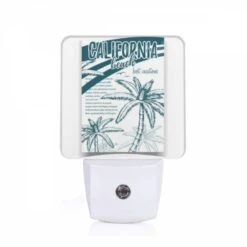 Night Light, A Colorful Brochure For California Beach.