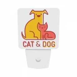 Night Light Set Of 2, A Yellow Dog And A Red Cat Sitting Together. -Cute Night Light Shop df9d6ac29680022f7e15c763c760a3d28d5a8782