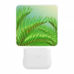 Night Light, A Green Palm Tree With A Yellowish Tint. -Cute Night Light Shop e12e28599beefe77d3a17a71181685374dea086f