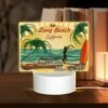 Rectangular Acrylic Night Light, A Vintage Car Is Parked On The Beach -Cute Night Light Shop e1c820b36222b097d278aca3cd22c9a20621ddd6