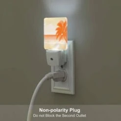 Night Light Set Of 2, A Palm Tree Is On The Beach. -Cute Night Light Shop e1f2c77652620dc3d2bf3ebc5882888ef05b3c38