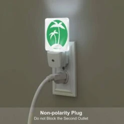 Night Light Set Of 2, A Green Circle With Two Palm Trees In It. 6 Night Light Set Of 2, A Green Circle With Two Palm Trees In It. -Cute Night Light Shop e2097b161c82b64e1693e5a797fb72926a12ee34