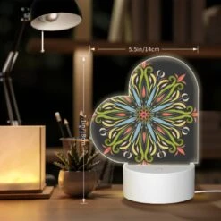 Love Acrylic Night Light, A Colorful Flower With Green -Cute Night Light Shop e32d56ccc7b8ae37e5c78f6bd75cc91ed6d8ea0e