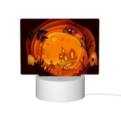 Rectangular Acrylic Night Light, A Halloween Scene With A House 11 Rectangular Acrylic Night Light, A Halloween Scene With A House -Cute Night Light Shop e3c82251ef9ce94ae5eb98e47e0d2b2ac325ca21