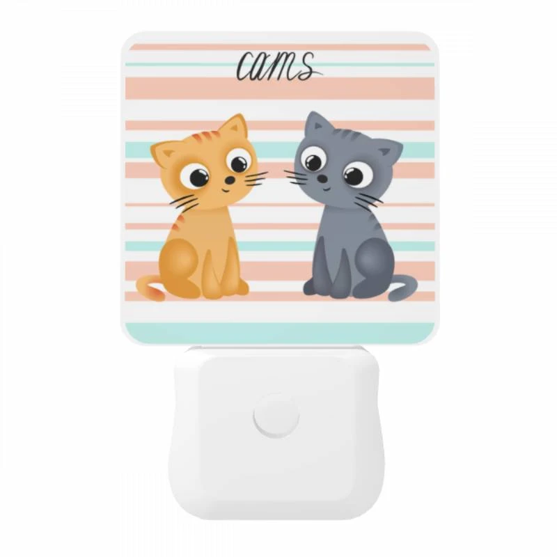 Night Light, Two cats sitting next to each other. Night Light, Two Cats Sitting Next To Each Other. -Cute Night Light Shop e4081b1ceab2d2d195459b55f10b333b887f7021