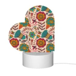 Love Acrylic Night Light, A Colorful Floral Pattern With A Heart In The Center. -Cute Night Light Shop e4084c0e352ca3daf78e62e70e4ed8c26bb2a290