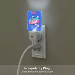 Night Light Set Of 2, A Colorful Surfing Zone Sign With A Pink And Blue Background. -Cute Night Light Shop e45ce40e3d496ea260ee44e2ab4649b0479c75c5