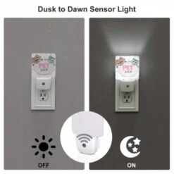 Night Light Set Of 2, A Pink Sign With A Cat And A Dog On It. -Cute Night Light Shop e5962c0573de09aada6ffcea7c3262c807855fa3