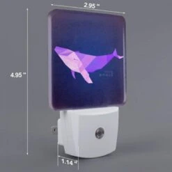 Night Light, A Purple And Pink Whale Is Shown In A Blue Background. -Cute Night Light Shop e6f58e4c9d6811243d717f769f3f6d6c1964d5cf