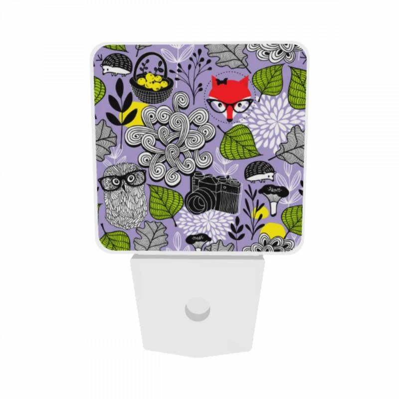 Night Light Set of 2, A colorful and whimsical design featuring a fox Night Light Set Of 2, A Colorful And Whimsical Design Featuring A Fox -Cute Night Light Shop e79743c6d659474cab6696575a2b240c6bb09d9a