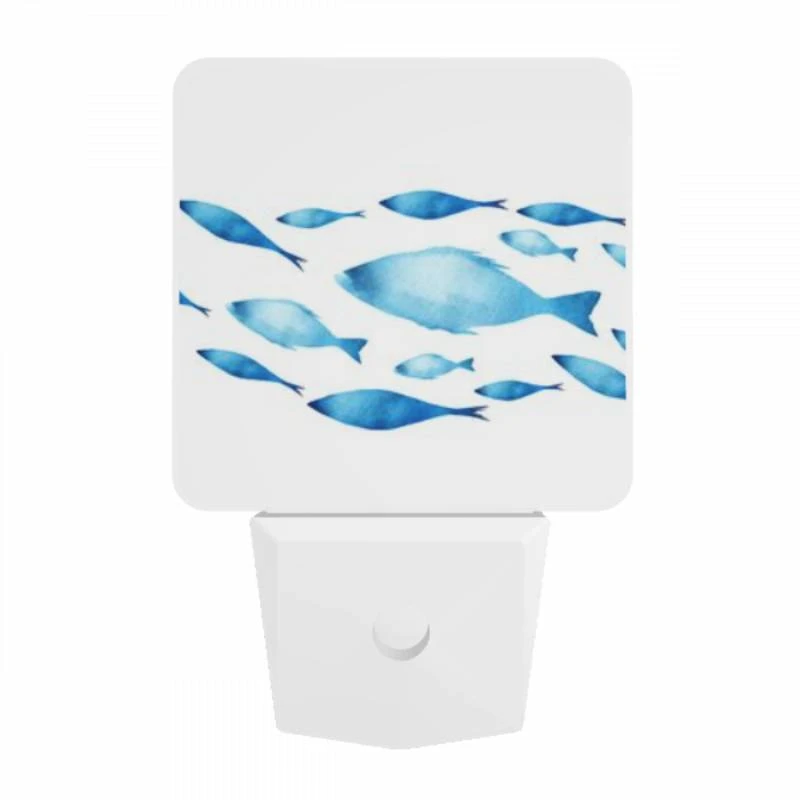 Night Light, A blue fish swimming in a school of fish. Night Light, A Blue Fish Swimming In A School Of Fish. -Cute Night Light Shop e834f4351271a7e3fba94df6c604245943f2ec2e