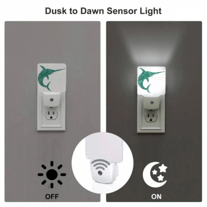 Night Light Set of 2, A green dolphin with a blue tail. Night Light Set Of 2, A Green Dolphin With A Blue Tail. -Cute Night Light Shop e8994d65b99f07a2a0042c7e13b7b8888cf0743a