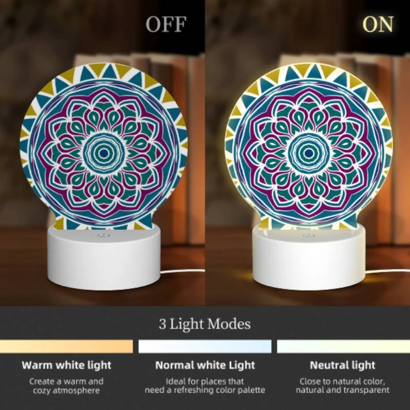 Round Acrylic Night Light, A colorful Round Acrylic Night Light, A Colorful -Cute Night Light Shop e915208eb5acfd17564487b2de147f369b34c3f6