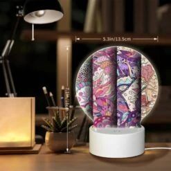 Round Acrylic Night Light, Three Colorful Designs Are Displayed On A Wall. -Cute Night Light Shop e9d7e6535e6d8e2dfabcd2e0fa98b13528ed2b44