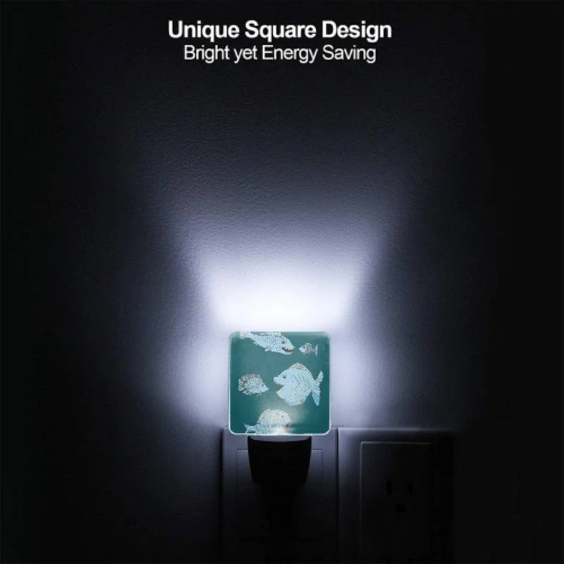 Night Light Set of 2, A colorful fish with a big mouth is shown with other fish. Night Light Set Of 2, A Colorful Fish With A Big Mouth Is Shown With Other Fish. -Cute Night Light Shop ea079eca4e267ed16e5fa1f6ddabbb795bc2d3d8