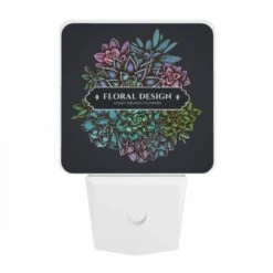 Night Light, A Colorful Flower Design With A Purple Flower In The Center. -Cute Night Light Shop eb6a15300283a62799499589beecbfac89655c68