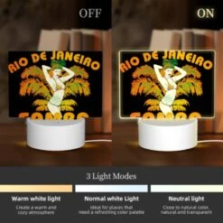 Rectangular Acrylic Night Light, A Woman In A Bikini Is Posing For A Picture. -Cute Night Light Shop eb7888b7381f72335632aae5a2b0873f617227c8
