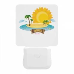Night Light, A Cartoon Of A Sunny Beach With Palm Trees And A Sun. -Cute Night Light Shop eccf63425e0a3f1a2126ebca6ba89e36a0210db2