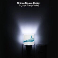Night Light Set Of 2, A Blue Shark With A White Belly. -Cute Night Light Shop ed9caf94264a02371fdd954e529748f41320d76b
