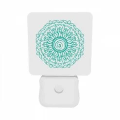 Night Light Set Of 2, A Blue And Green Flower Design. -Cute Night Light Shop edee378493bc72f599b352a0d8a87dc5d1ebca18
