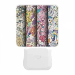 Night Light, Three Colorful Designs Are Displayed On A Wall. -Cute Night Light Shop efdbe12c852c4faffa545b4a19d3c497b7161c83